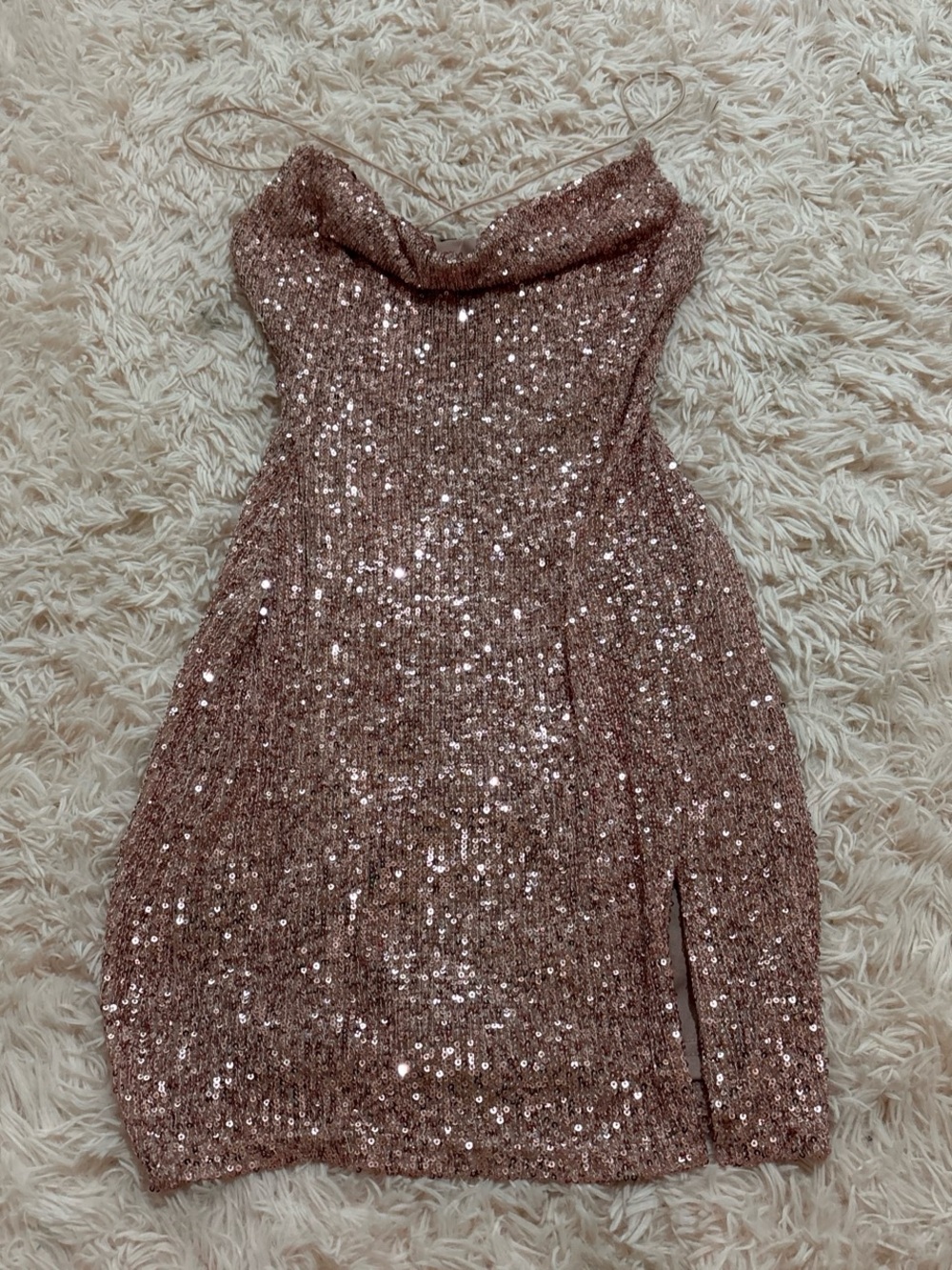 Windsor rose gold dress size XS